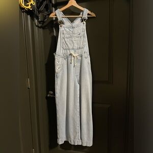 GAP UltraSoft Light Indigo Denim Overalls